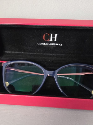 Carolina Herrera Glasses New, 0 Prescription, Blue