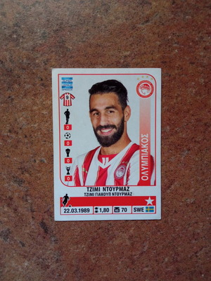 Panini Superleague 2014-2015 αυτοκόλλητο Νο248 μεταχειρισμένο, Τζίμι Ντούρμαζ Ολυμπιακός