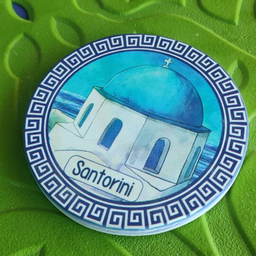 Santorini Souvenir Coaster like new