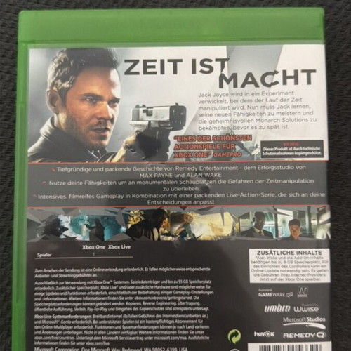 Quantum Break Xbox One game like new