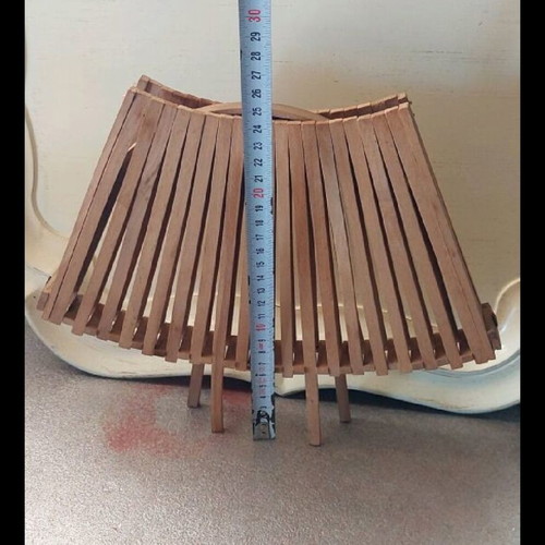 Wooden fruit basket like new (open 33cm)