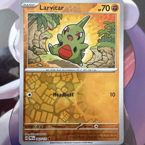 Larvitar Reverse Holo 047/131 Prismaticevolution card new