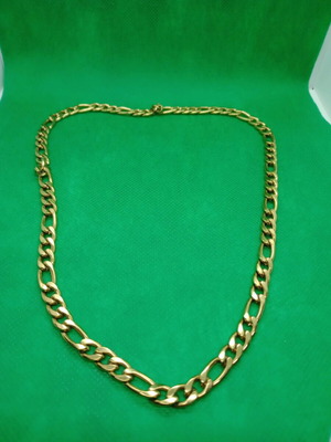 Gold-plated steel necklace new, yellow/gold color