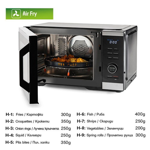 MUHLER MO-979 Air Plus 5-in-1 Microwave Oven new, 27L, black, digital