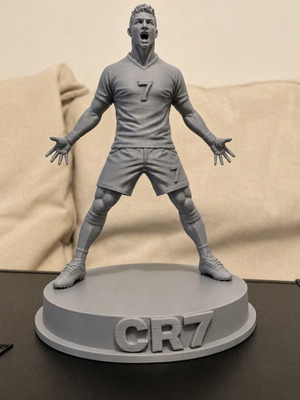 Cristiano Ronaldo 3D Printed Statue new, collectible football figure