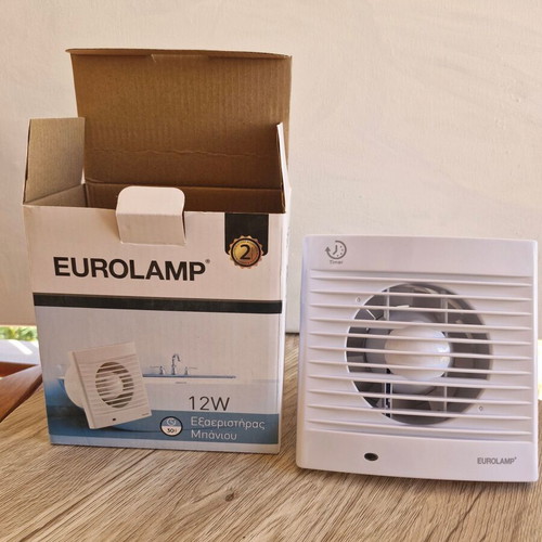 Eurolamp bathroom fan 12W new with timer