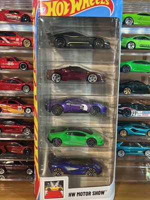 Hotwheels Motor Show 2025 5-pack set new, sealed