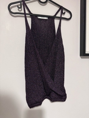 Women's evening wrap top with straps Mango used, size S