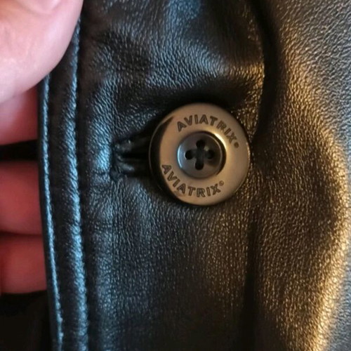 Leather jacket black size M like new, genuine Kastoria leather