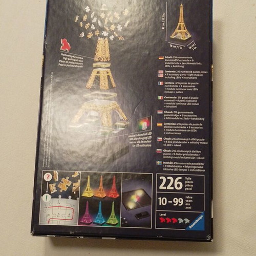 3D puzzle Eiffel Tower model