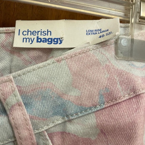 Pimkie denim baggy low rise 38 EU M new multicolor