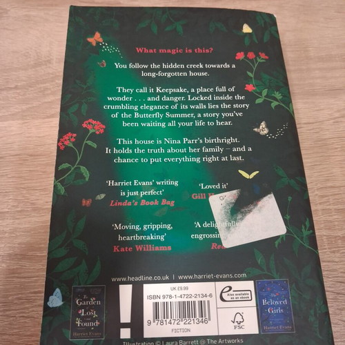 The Butterfly Summer by Harriet Evans used, historical fiction romance