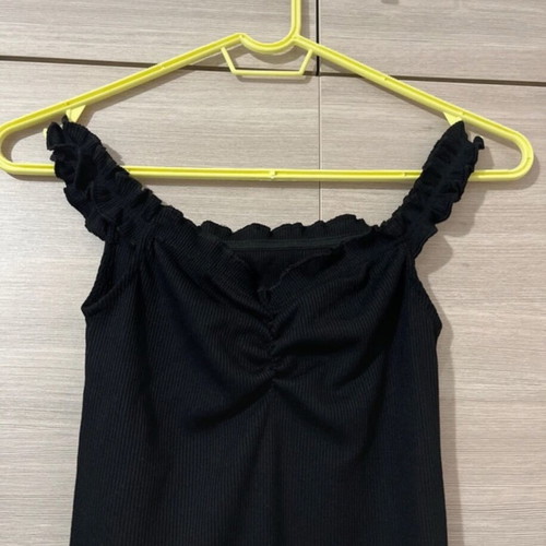 Rib dress black new