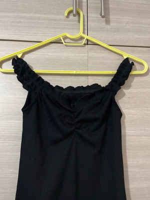 Rib dress black new
