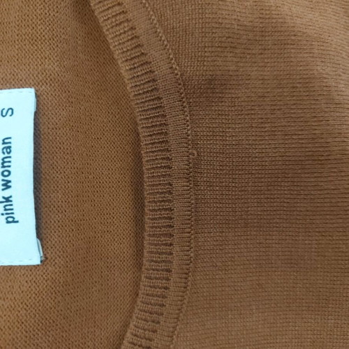Pink Woman thin sweater like new, brown, size S