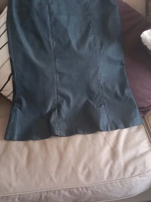 Denim skirt large dark blue with waist circumference 81