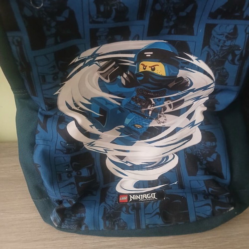 School bag used with visible defects