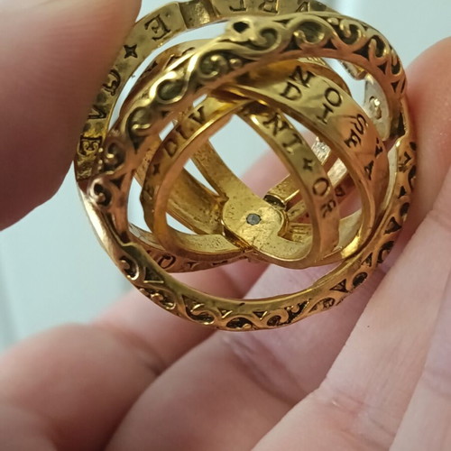 Harry Potter Astronomy Ring new, gold color, inspired by books