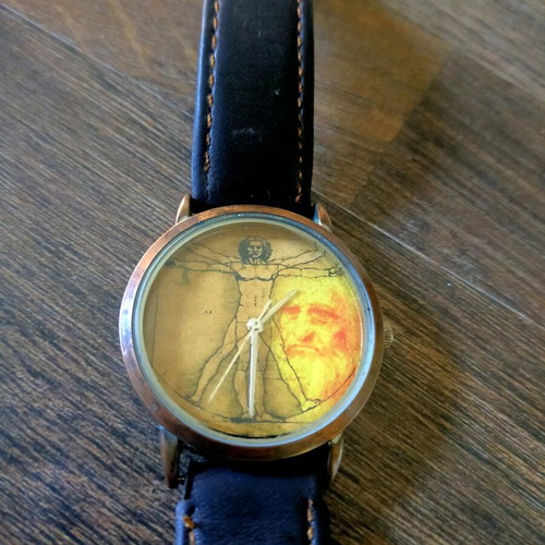 Da Vinci Vitruvius watch used, brown