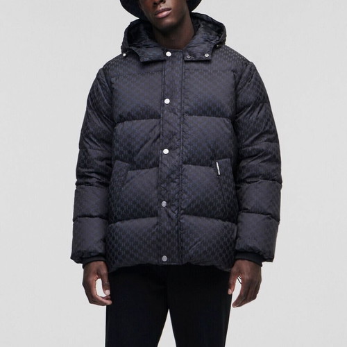 Karl Lagerfeld Monogram Reflective Down Jacket new, men's XL-XXL