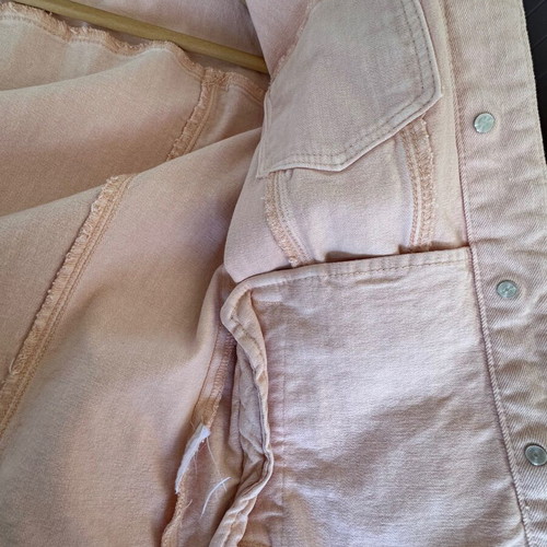 Orsay peach denim jacket, XXS/XS