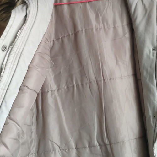 Beige jacket used with fur, size M Celestino