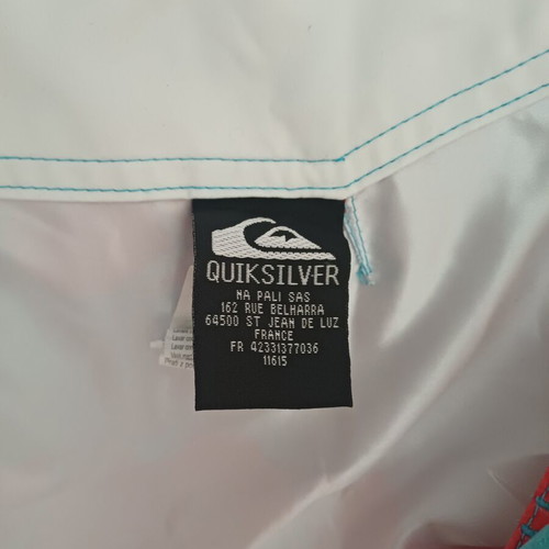 Quiksilver boardshort swim trunks like new, size 30, red and turquoise