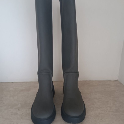 Sinsay tall boots dark olive size 37, new