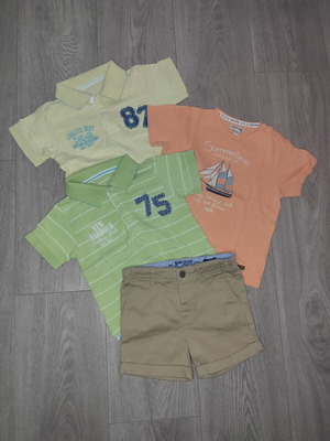 Baby boy summer clothing set like new, 18-24 months, 100% cotton
