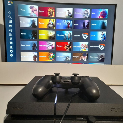 PlayStation 4 500GB SSHD σαν καινούργιο με 20 παιχνίδια και Gamebato Store