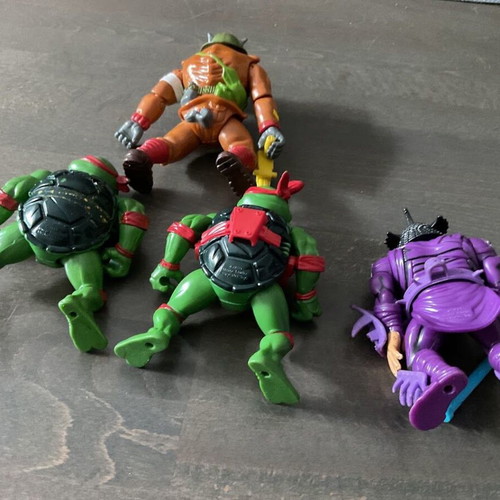 Teenage Mutant Ninja Turtles retro figures set of 4 used