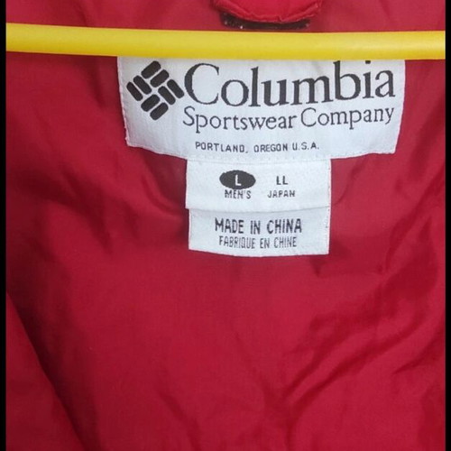 Columbia jacket size Large, like new, black and red