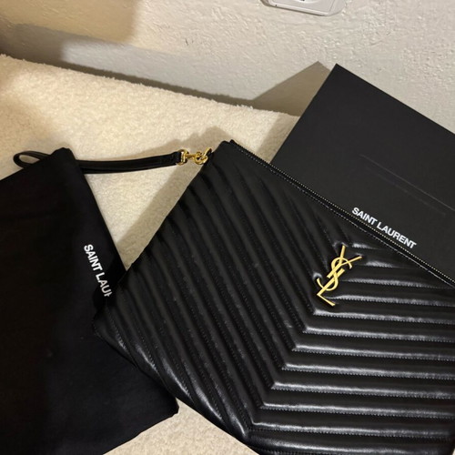 Ysl large envelope bag like new, black handbag