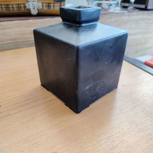 Minimal ceramic vase used, 12 cm height