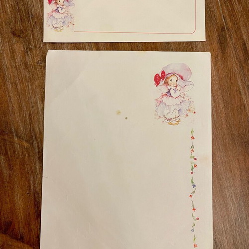 Letter set used from the 1980s with stains