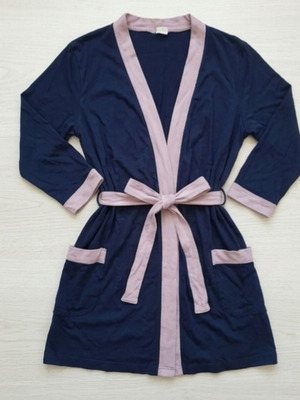 Maternity nightgown with robe, short sleeve and 3/4 sleeve, 100% cotton