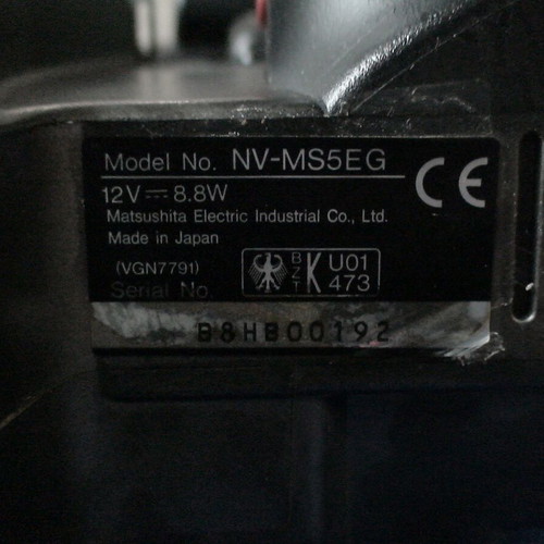 Panasonic MS5 Super VHS Camera used, for parts or repair