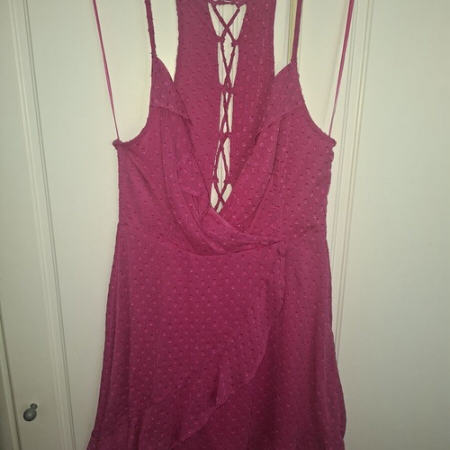 Bershka Mini Summer Dress like new, pink, zipper and back cord