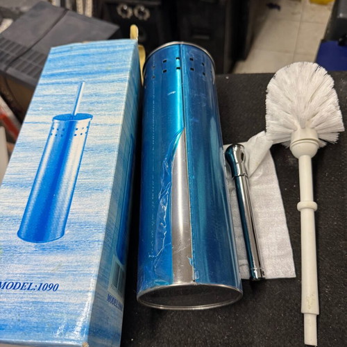 Metal Toilet Brush with Holder Model 1090 new in box