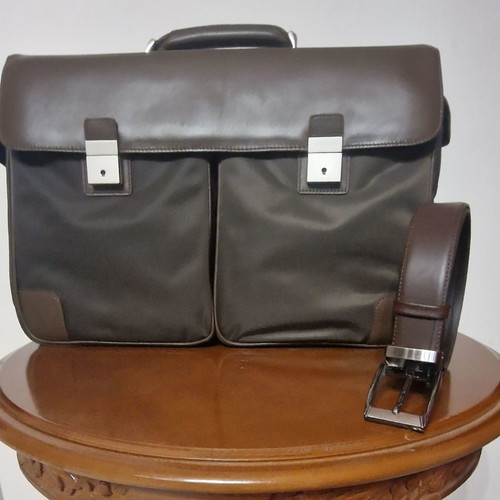 A To Z Greek men's professional bag new, durable material with leather