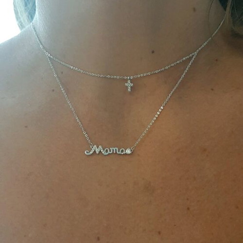 Silver necklace like new, worn few times