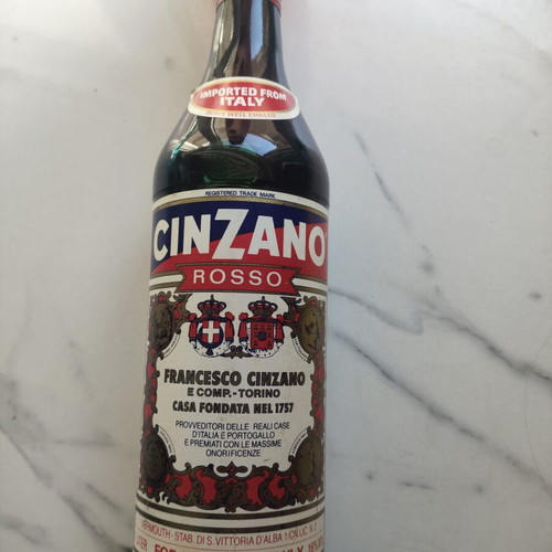 Cinzano Rosso Vermouth vintage sealed bottle from 70s-80s