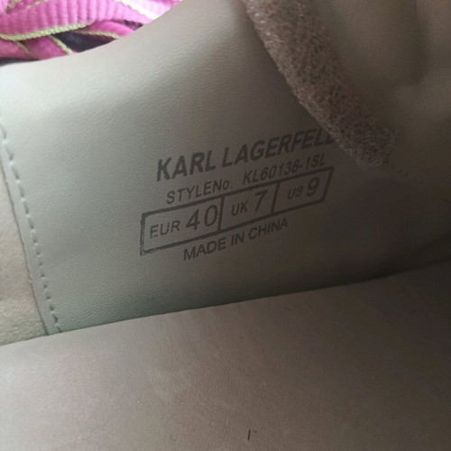 Karl Lagerfeld women's sneakers like new, size 40, gray multicolor