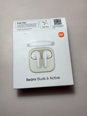 Xiaomi Redmi Buds 6 Active wireless earbuds white, new