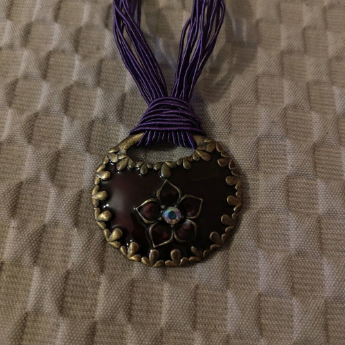 Purple pendant new in box