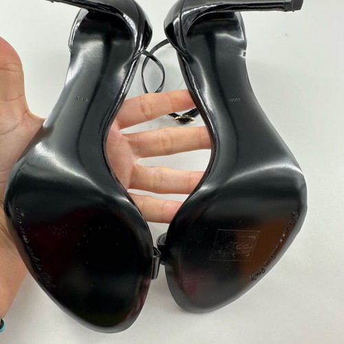 Dolce & Gabbana Keira sandals new, black patent leather, size 38.5