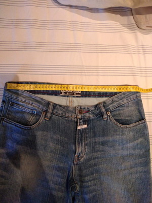 Unisex jeans used with faded details