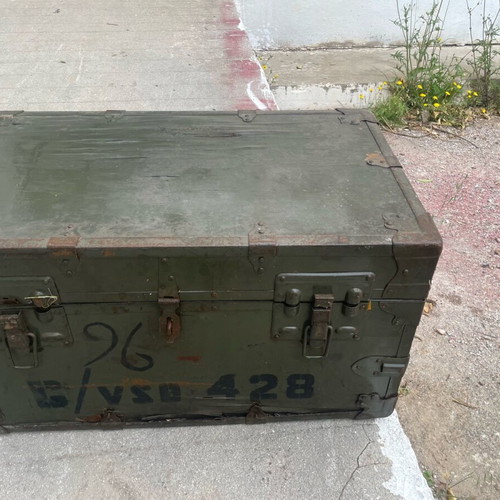 Military trunk used from 1940 American 75x44x41 height