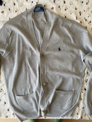 Ralph Lauren men's cardigan like new, gray, size M