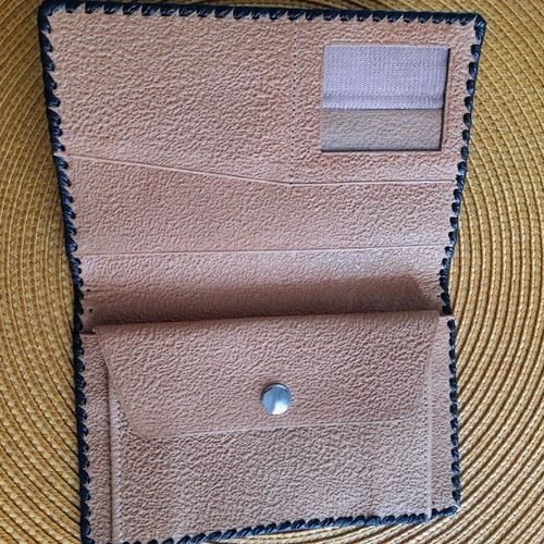 Wallet made of genuine leather, new, historical from USSR